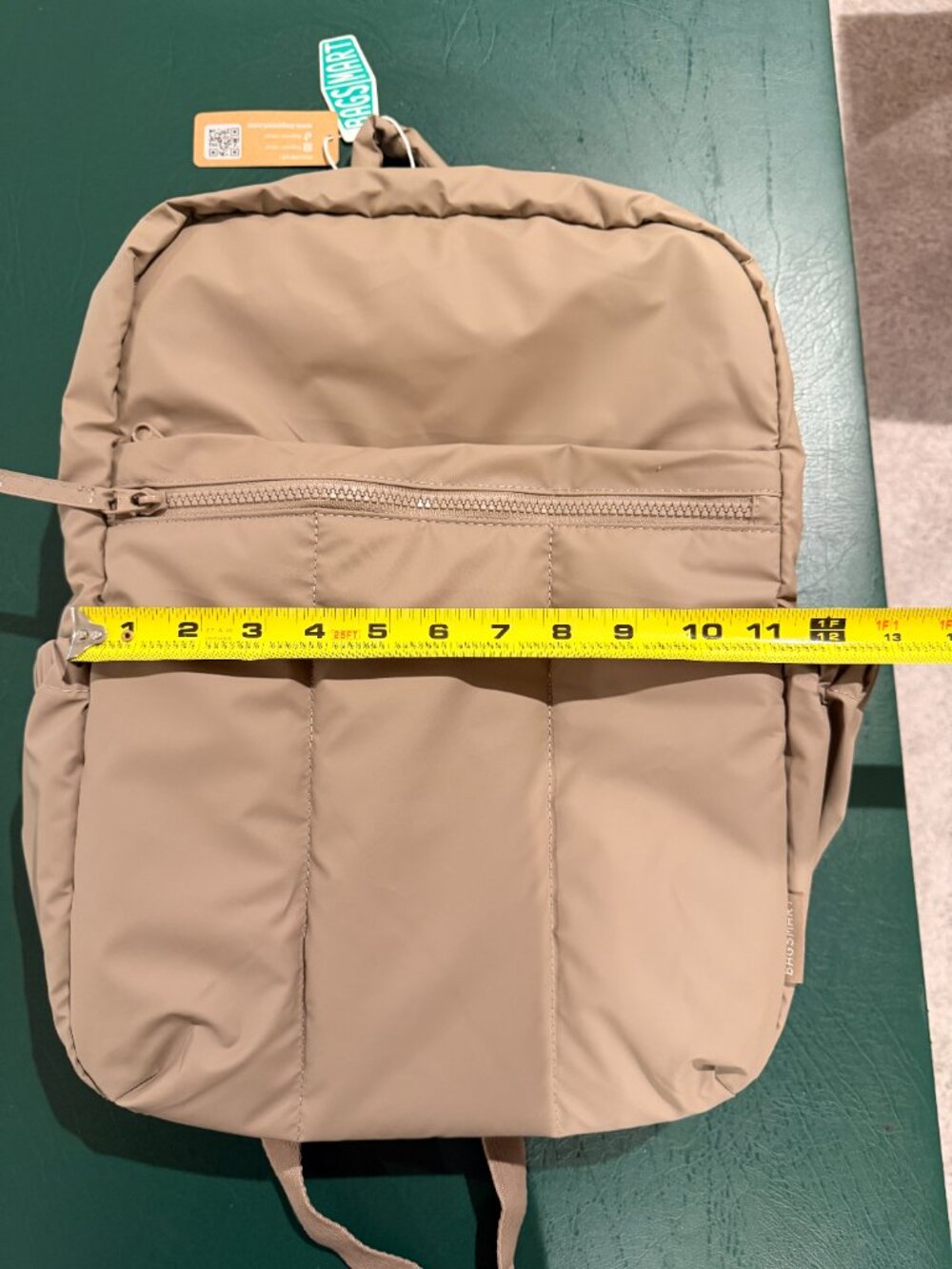 BAGSMART Backpacks for Women, Lightweight Puffer 15" Laptop Backpack in Caramel - Picture 7 of 13